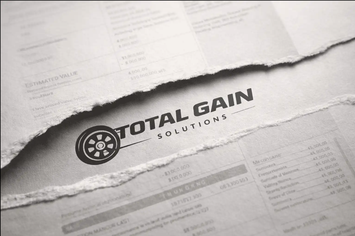 Torn insurance estimate revealing Total Gain Solutions logo